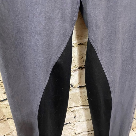 SPANX Star Ready To Wow Riding Gray Black Ankle Leggings Waist Pull On - Picture 2 of 5